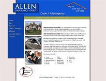 Tablet Screenshot of alleninsurancecorp.com